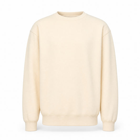 Custom Coastal Color Crewneck Sweater in Vanilla | Merchcraft