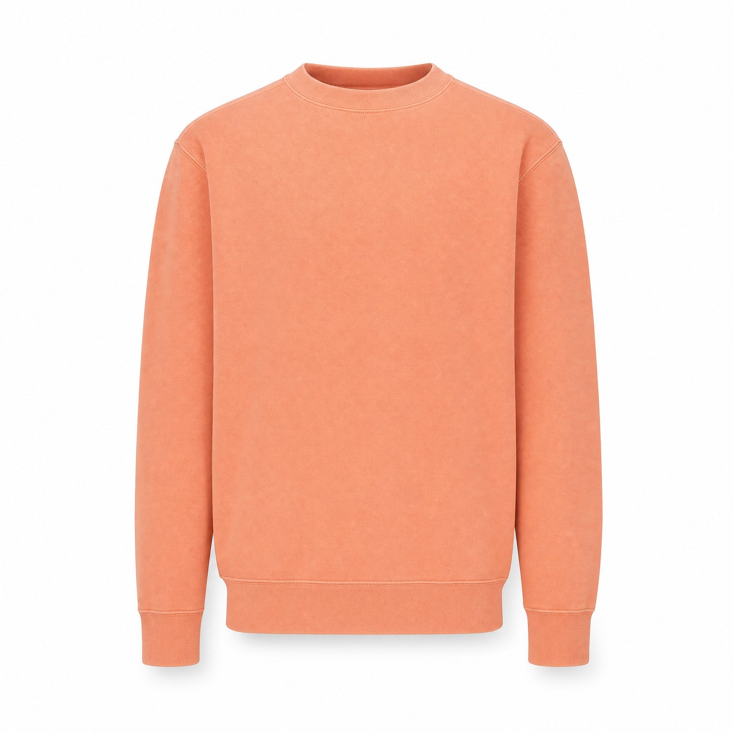 Custom Coastal Color Crewneck Sweater in Tangerine | Merchcraft