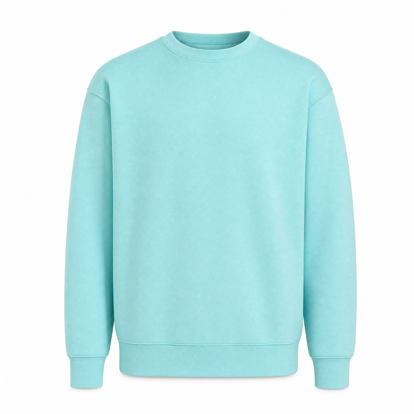 Custom Coastal Color Crewneck Sweater in Barbados Blue | Merchcraft