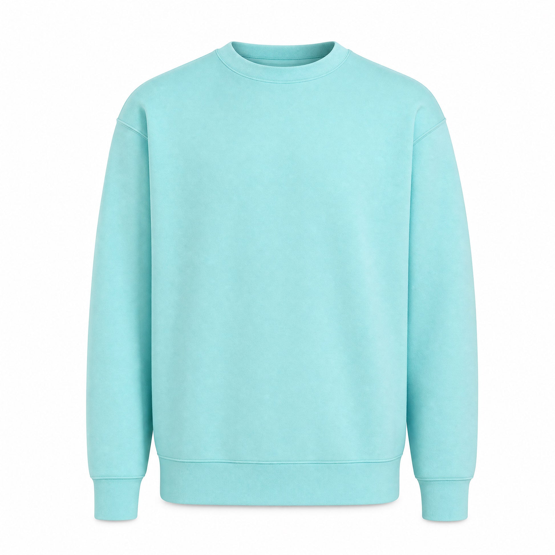 Custom Coastal Color Crewneck Sweater in Barbados Blue | Merchcraft