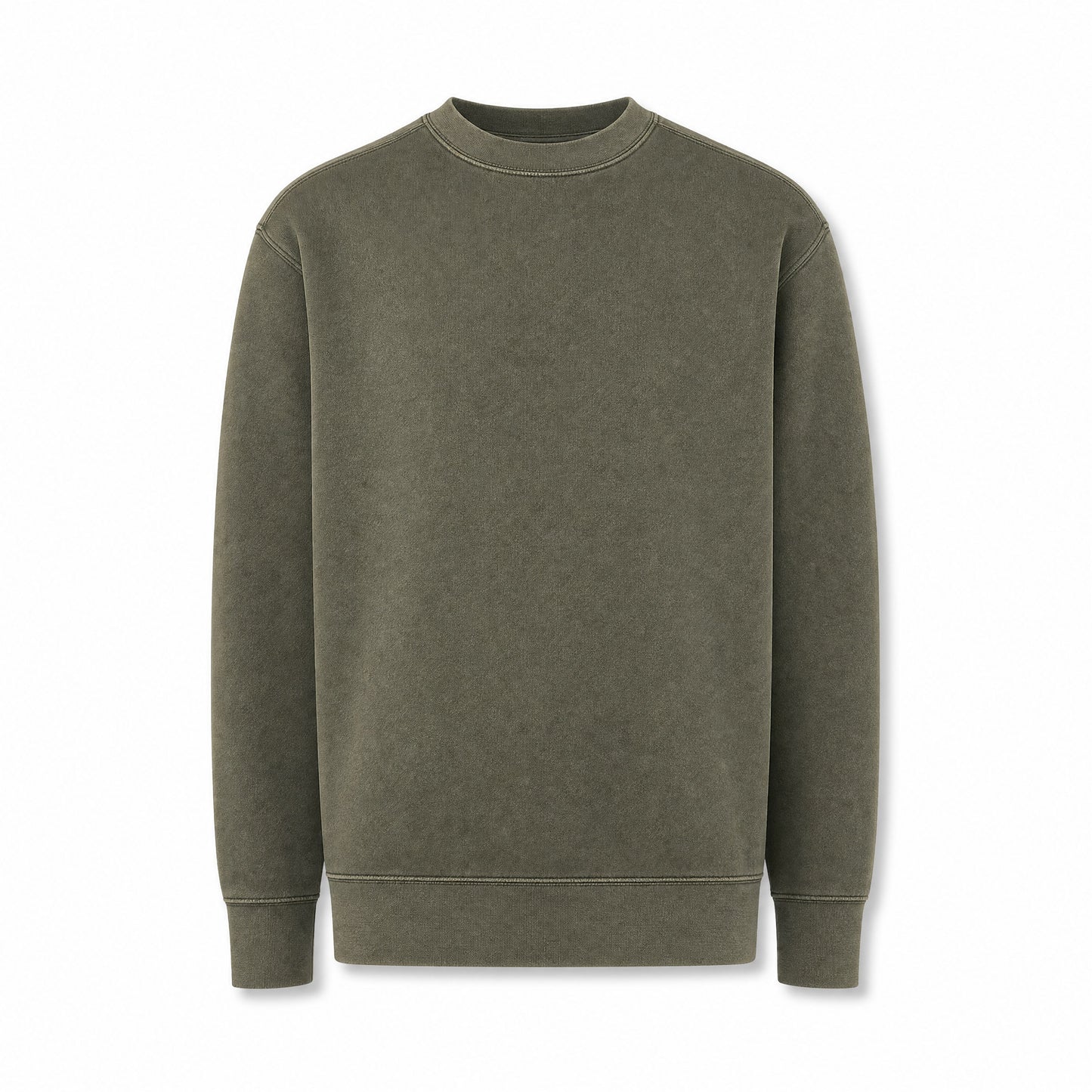 Custom Coastal Color Crewneck Sweater in Olive Branch | Merchcraft