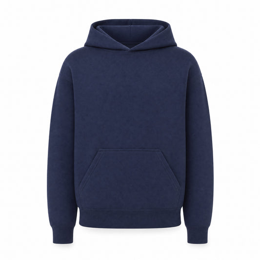 Custom Classic Hoodie Sweater Youth Fit in Navy | Merchcraft