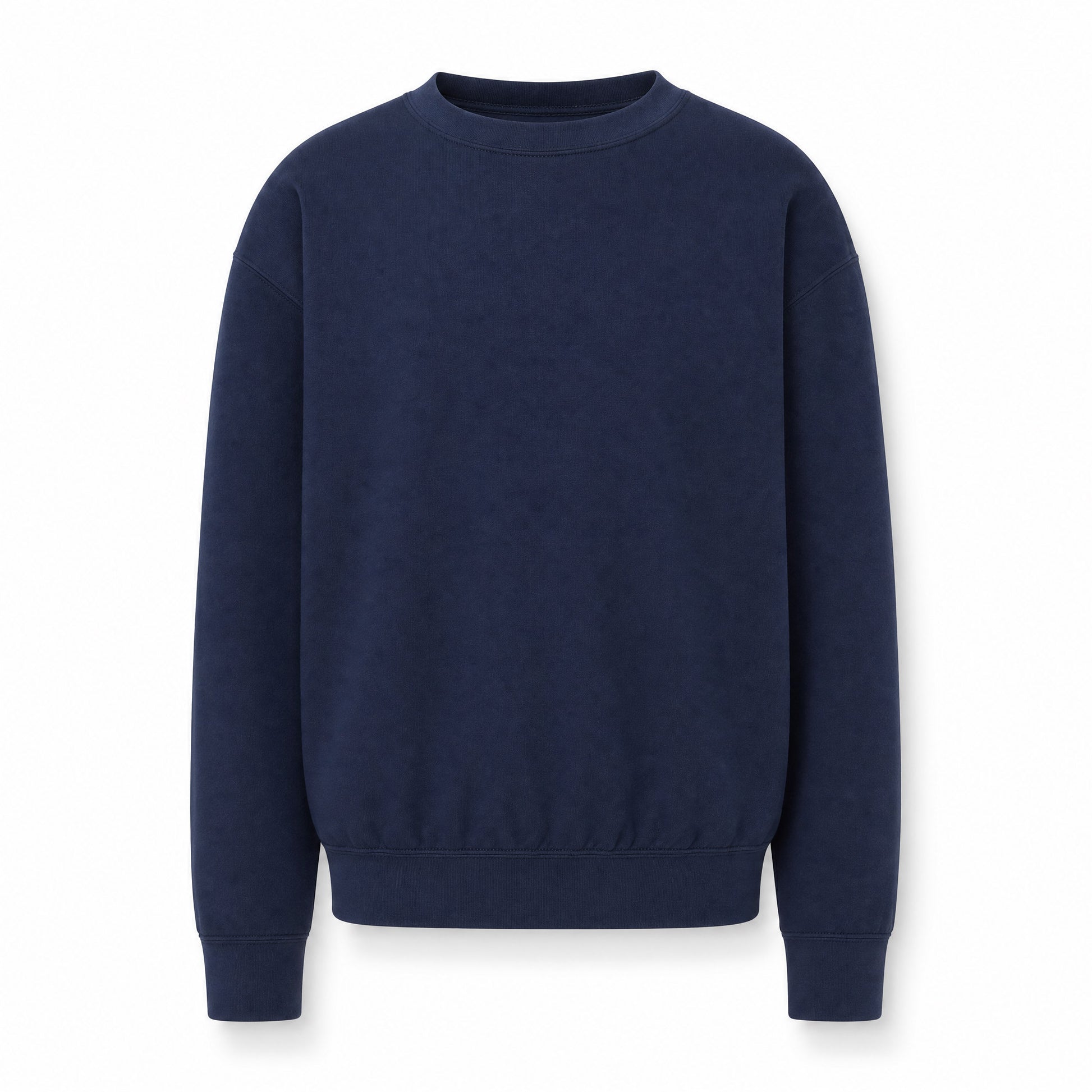 Custom Classic Crewneck Sweater Youth Fit in Navy | Merchcraft