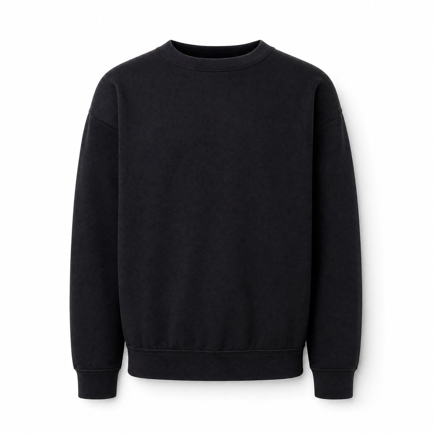 Custom Classic Crewneck Sweater Youth Fit in Black | Merchcraft