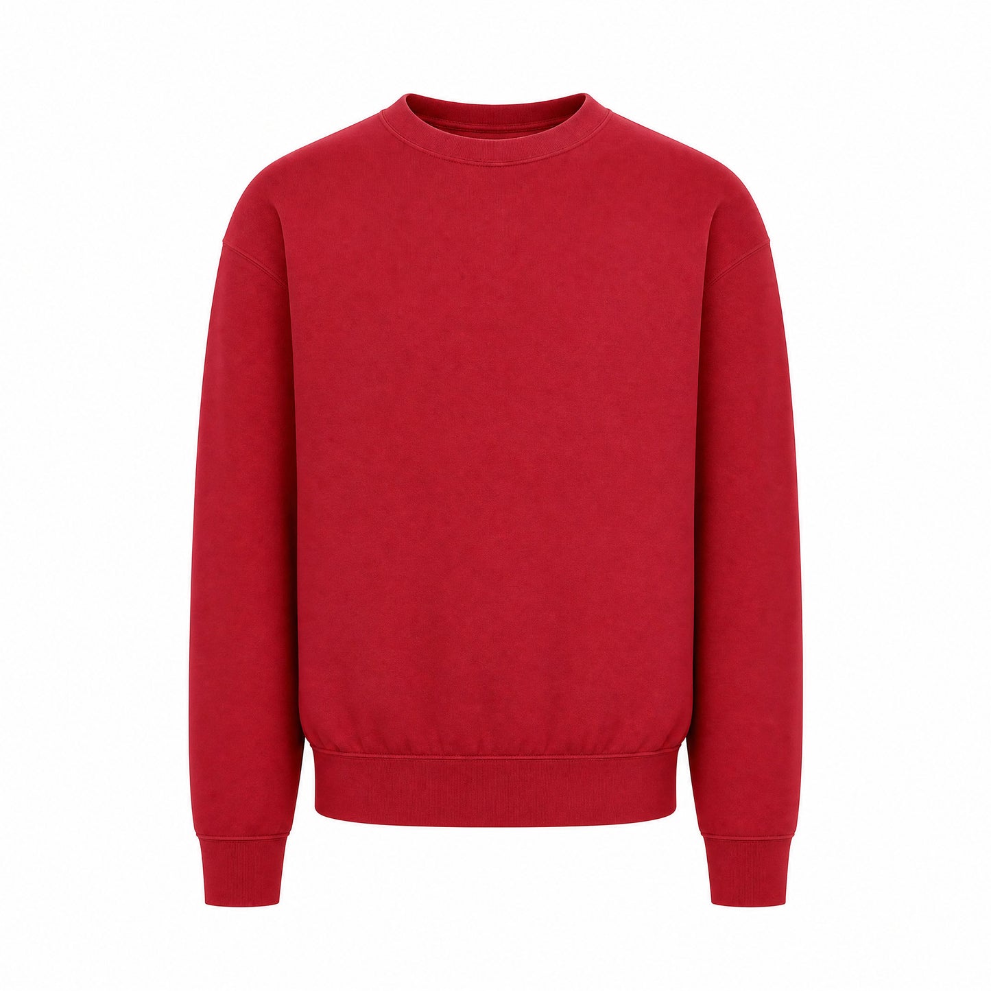 Custom Classic Crewneck Sweater Youth Fit in Crimson | Merchcraft
