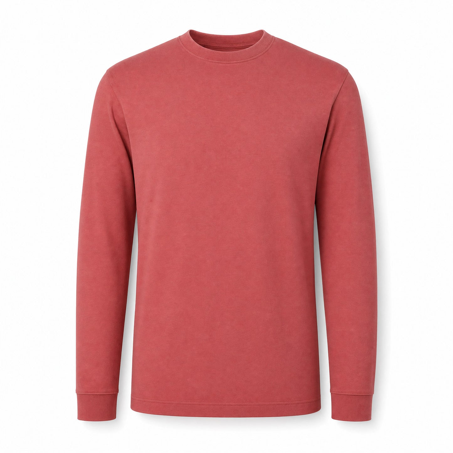 Custom Coastal Color Long Sleeve T-Shirt in Scarlet | Merchcraft