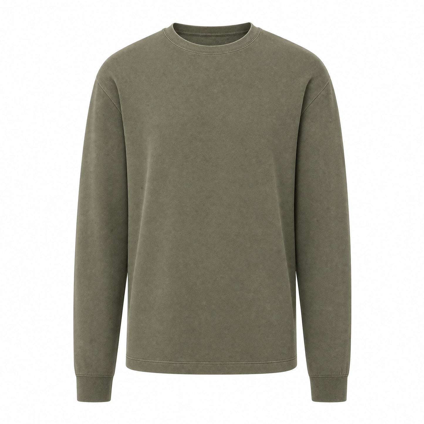 Custom Coastal Color Long Sleeve T-Shirt in Olive Branch | Merchcraft