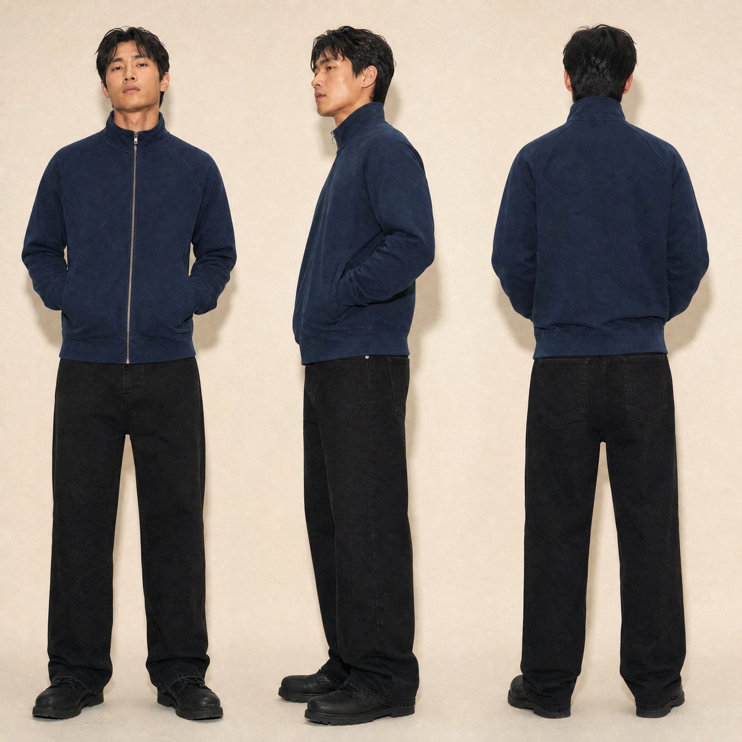 Custom Vintage Fleece Track Jacket – Lifestyle 3 | Merchcraft
