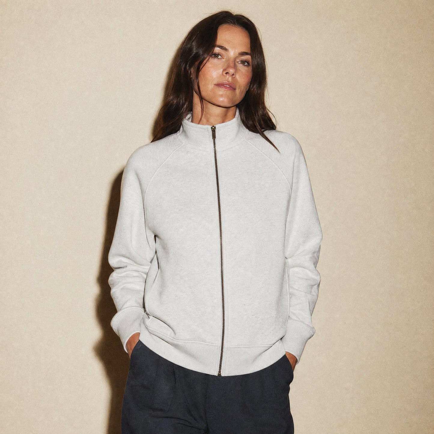 Custom Vintage Fleece Track Jacket – Lifestyle 4 | Merchcraft