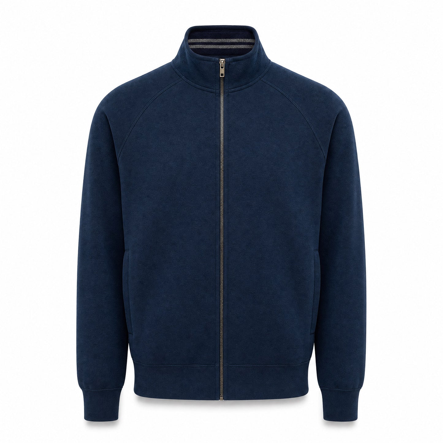 Custom Vintage Fleece Track Jacket in Navy | Merchcraft