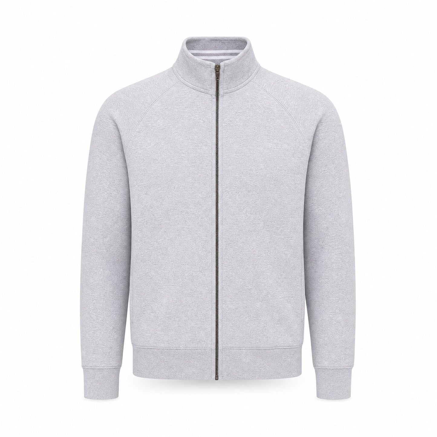 Custom Vintage Fleece Track Jacket in Gray | Merchcraft