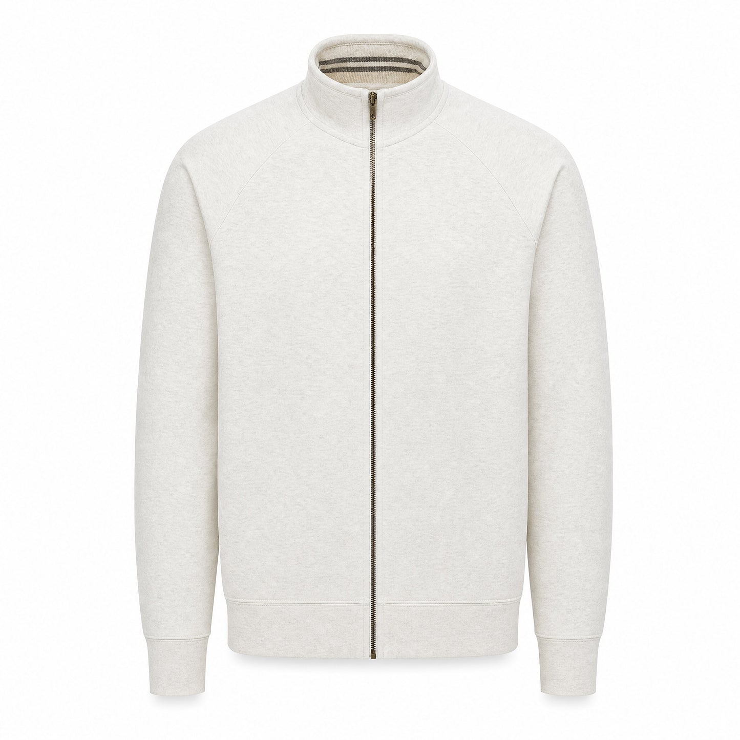 Custom Vintage Fleece Track Jacket in Oatmeal | Merchcraft