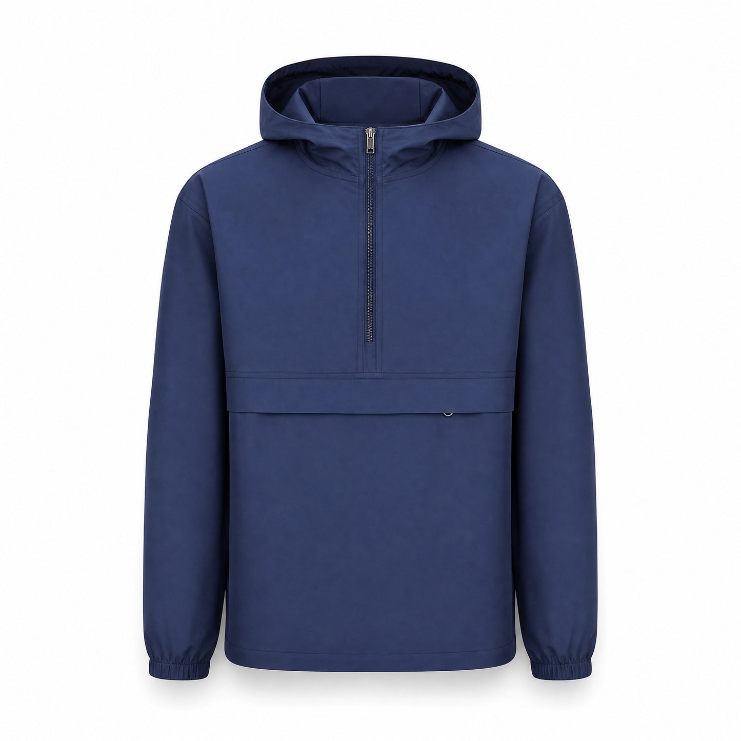 Custom Quarter Zip Windbreaker Jacket with Front Pocket in Athletic Navy | Merchcraft