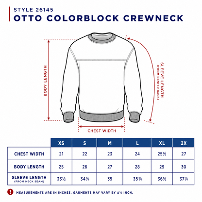Custom Colorblock Crewneck Sweatshirt