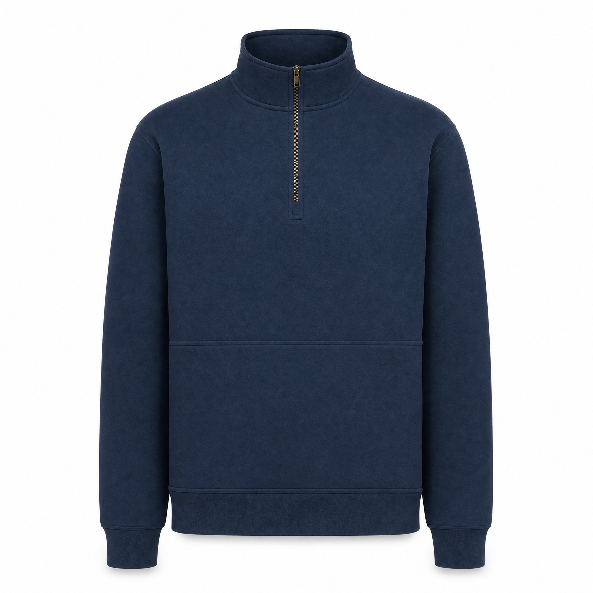 Custom Vintage Fleece Quarter Zip Sweater in Navy | Merchcraft