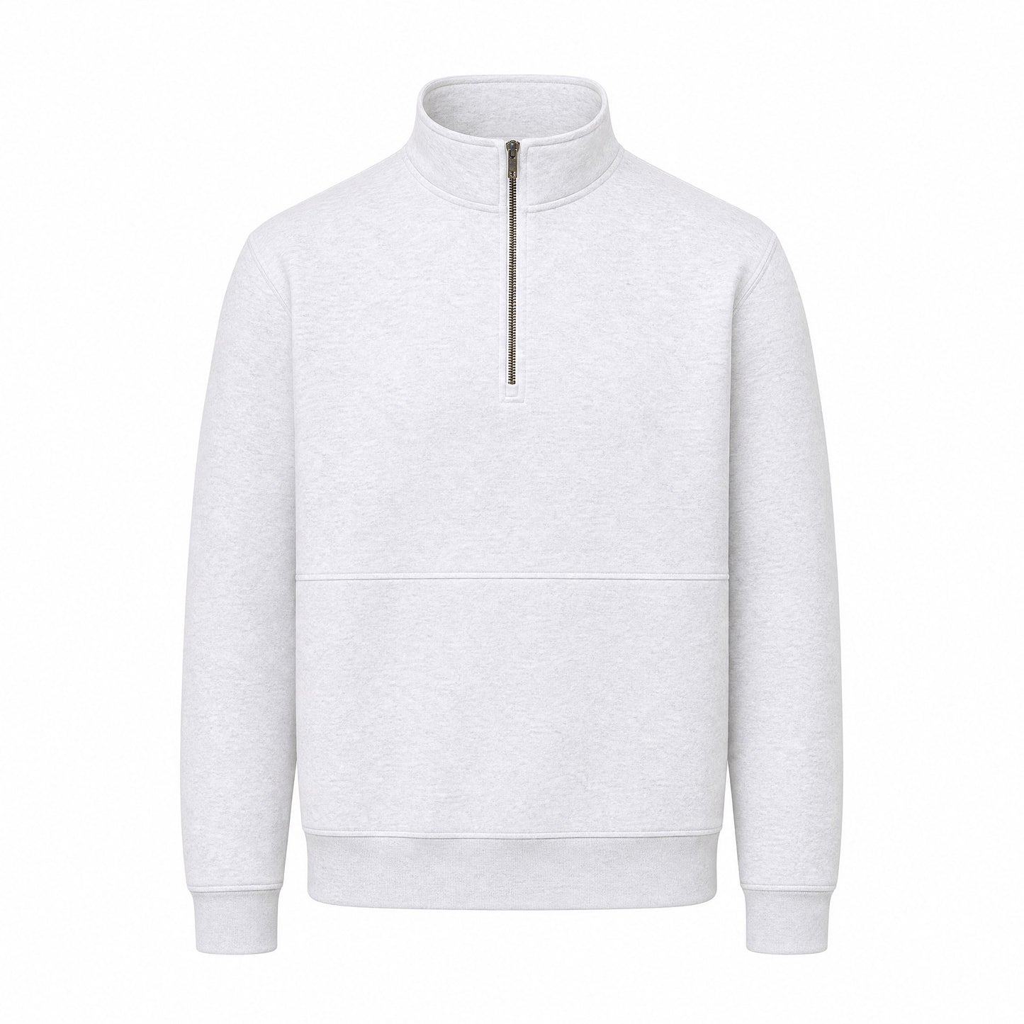 Custom Vintage Fleece Quarter Zip Sweater in Ash Grey | Merchcraft