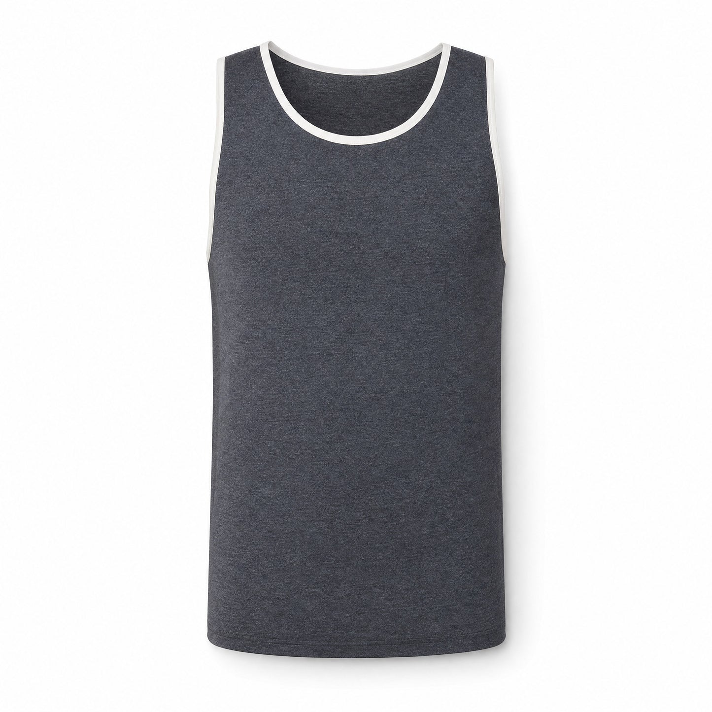 Custom Classic Ringer Tank Top in Charcoal | Merchcraft