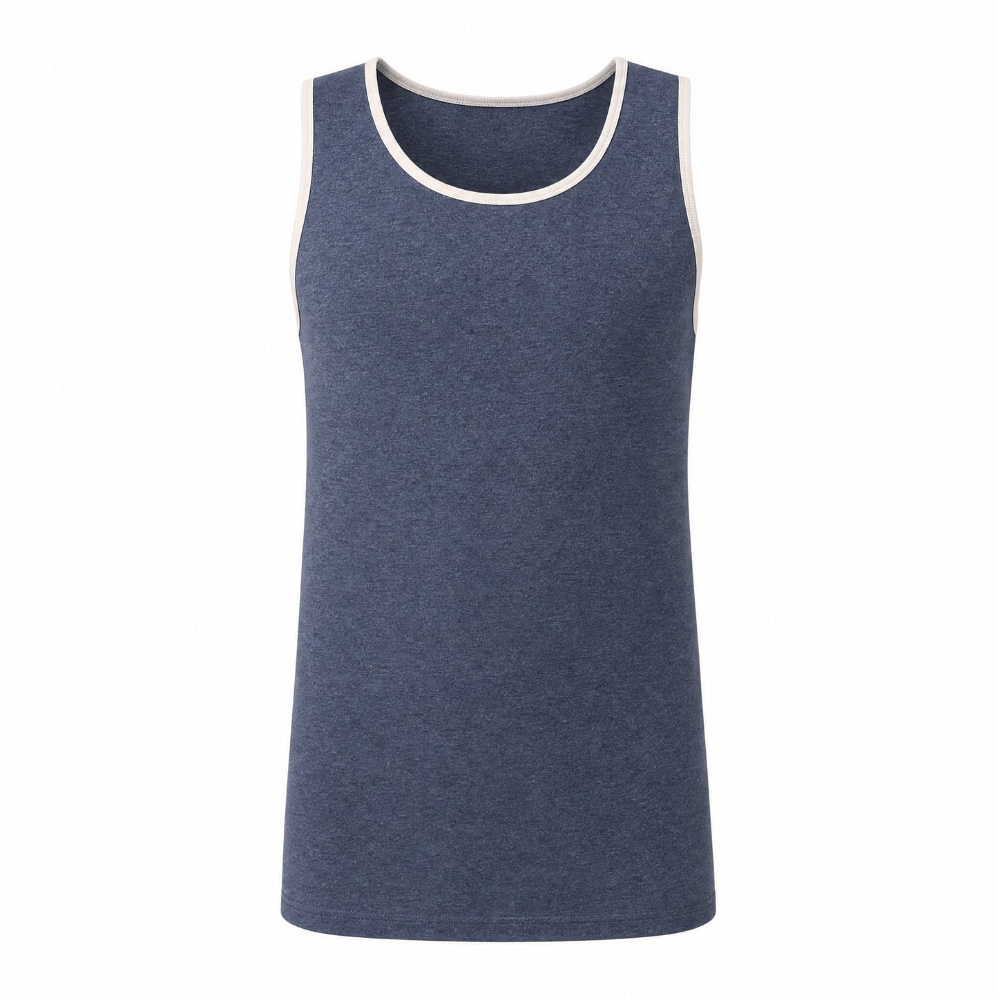 Custom Classic Ringer Tank Top in Navy Heather | Merchcraft