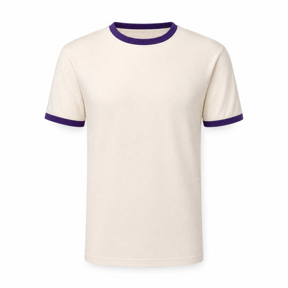 Custom Contrast T-Shirt in Athletic Purple | Merchcraft