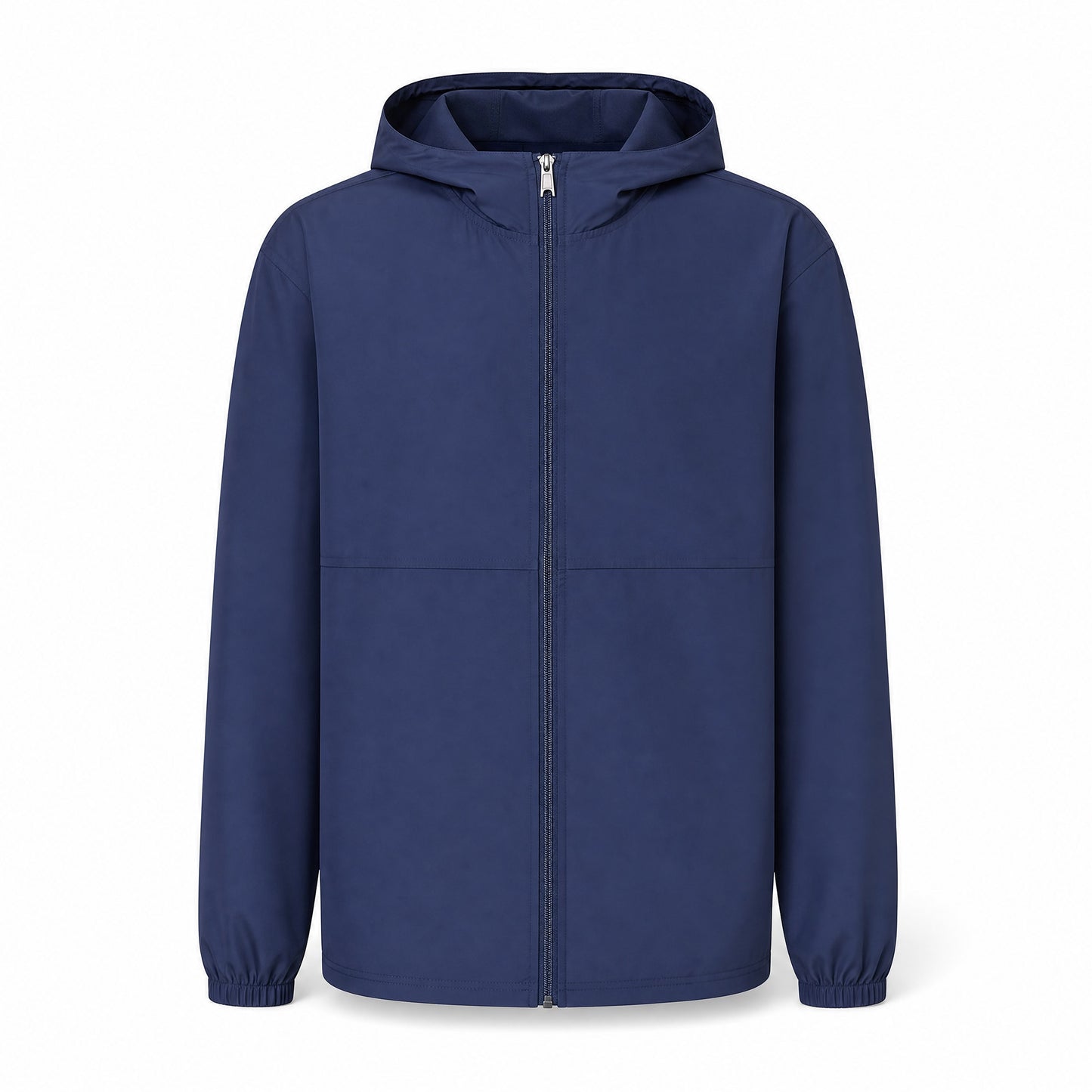 Custom Full Zip Windbreaker Jacket in Athletic Navy | Merchcraft