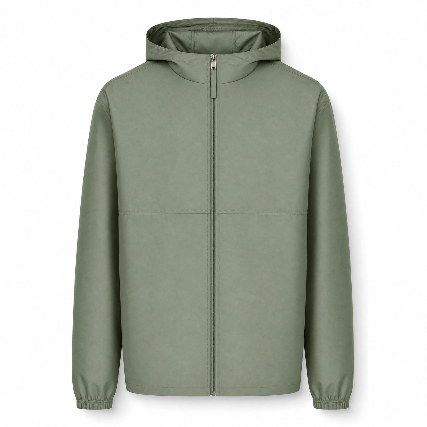 Custom Full Zip Windbreaker Jacket in Bronze Green | Merchcraft