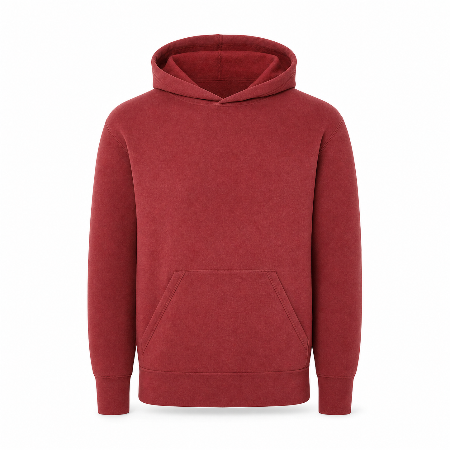 Merchcraft Vintage Fleece Hoodie Sweater – Cinnamon – front view, premium ecommerce product photo