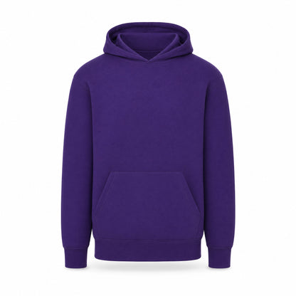 Custom Fleece Hoodie Sweater in Athletic Purple | Merchcraft