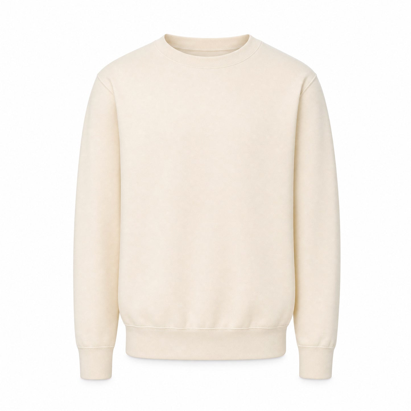 Custom Classic Fleece Crewneck Sweater in Ecru | Merchcraft