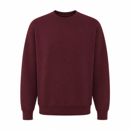 Custom Pro-Weave Crewneck Sweater in Maroon | Merchcraft