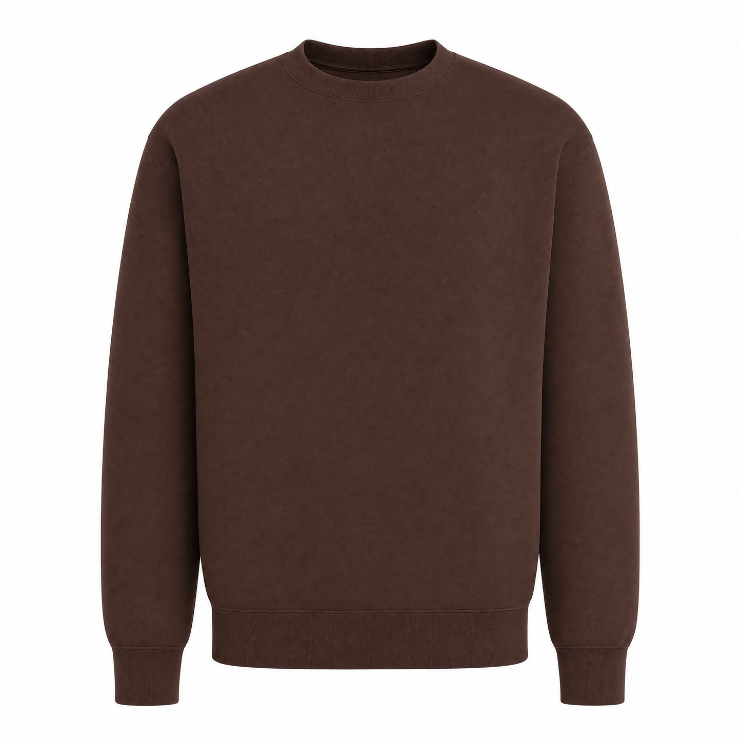 Custom Pro-Weave Crewneck Sweater in Espresso Brown | Merchcraft