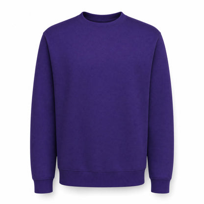 Custom Pro-Weave Crewneck Sweater in Athletic Purple | Merchcraft