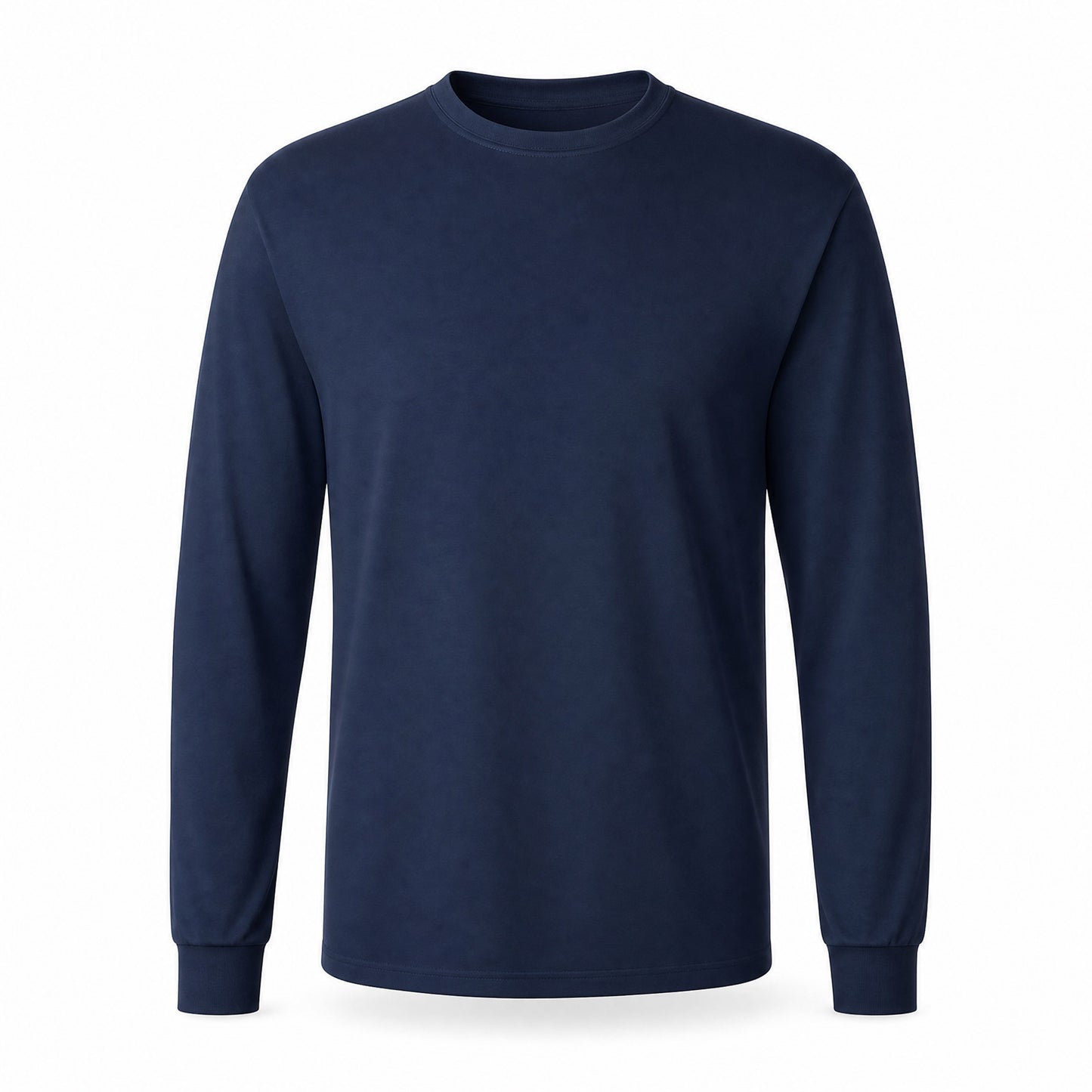 Custom Classic Long Sleeve T-Shirt in Navy | Merchcraft