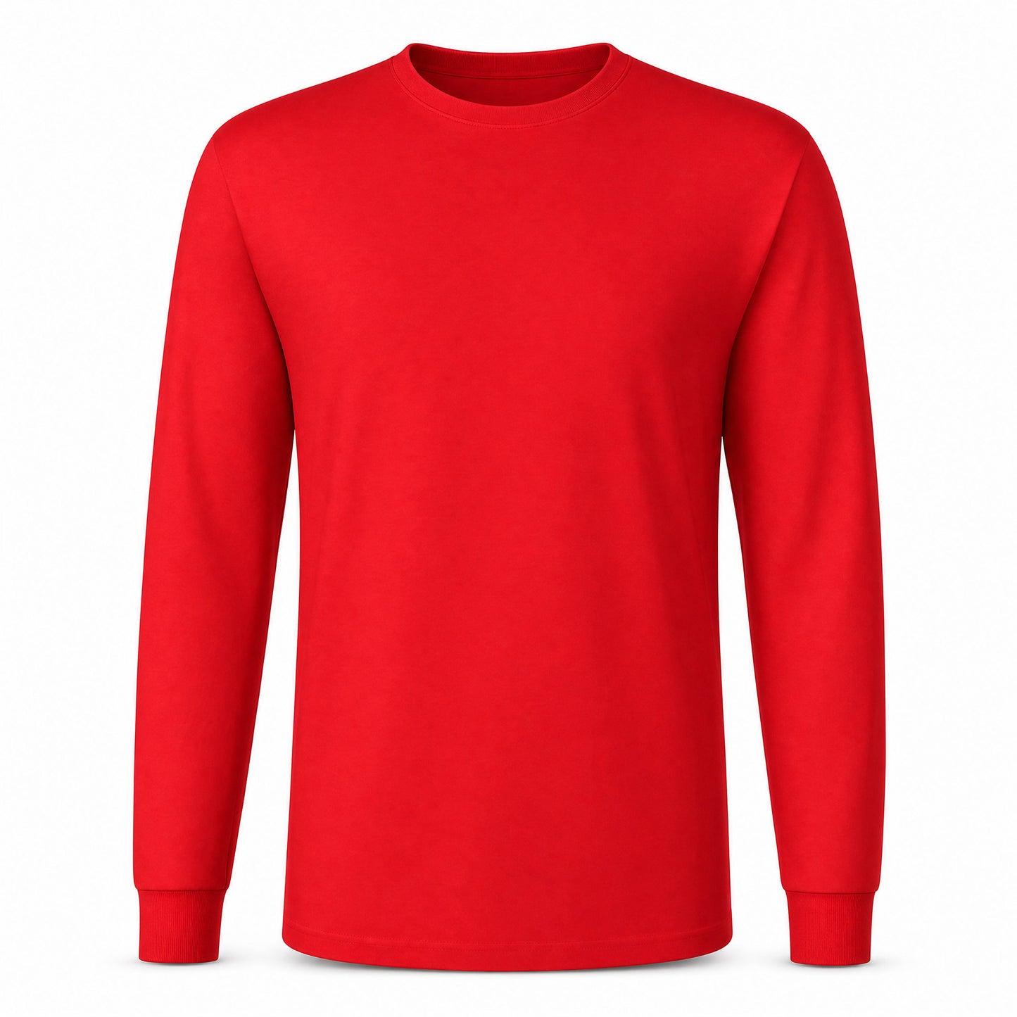 Custom Classic Long Sleeve T-Shirt in Red | Merchcraft