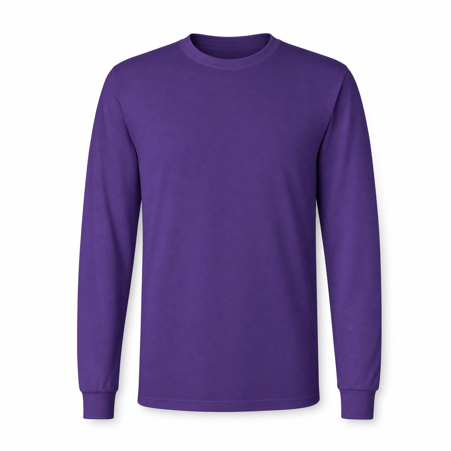 Custom Classic Long Sleeve T-Shirt in Purple | Merchcraft