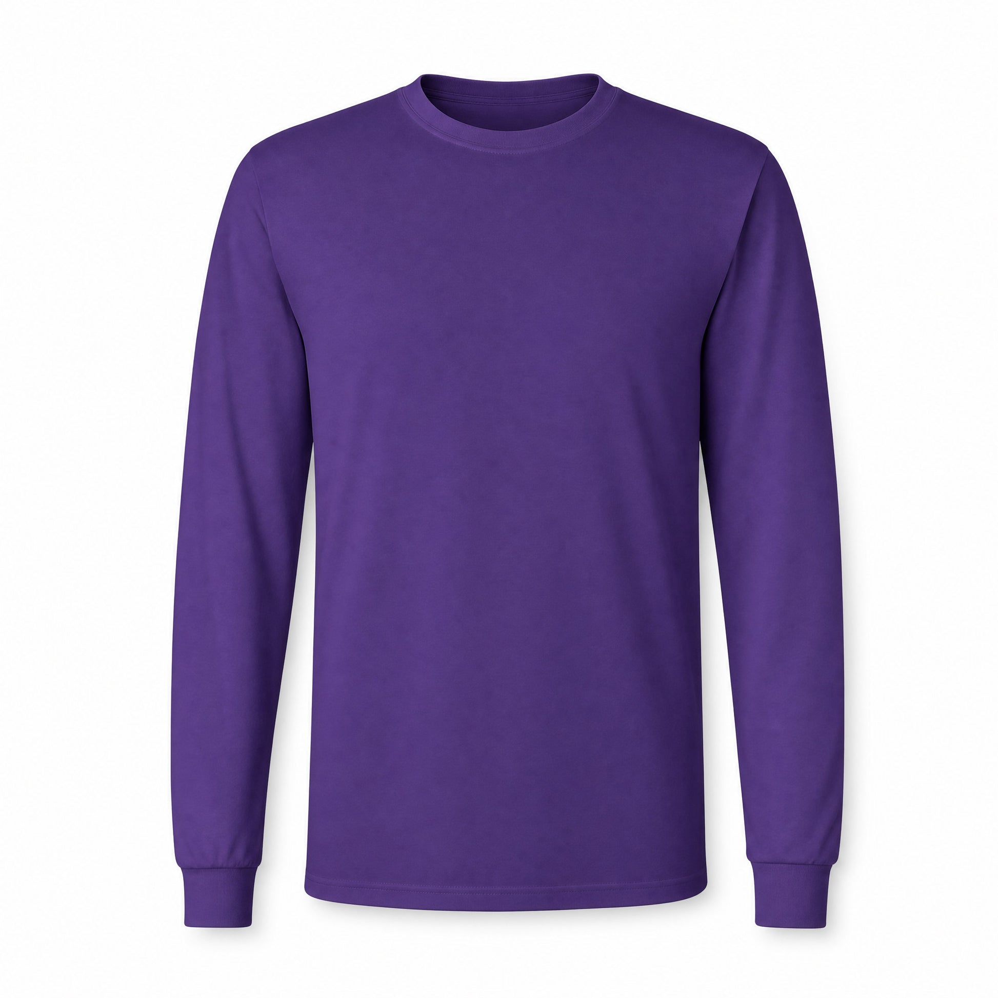 Custom Classic Long Sleeve T-Shirt in Purple | Merchcraft