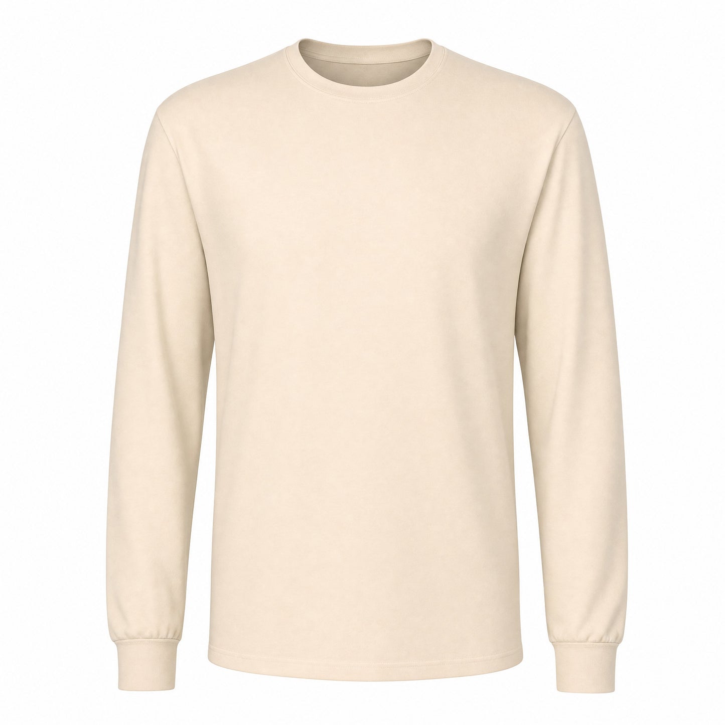 Custom Classic Long Sleeve T-Shirt in Stone | Merchcraft
