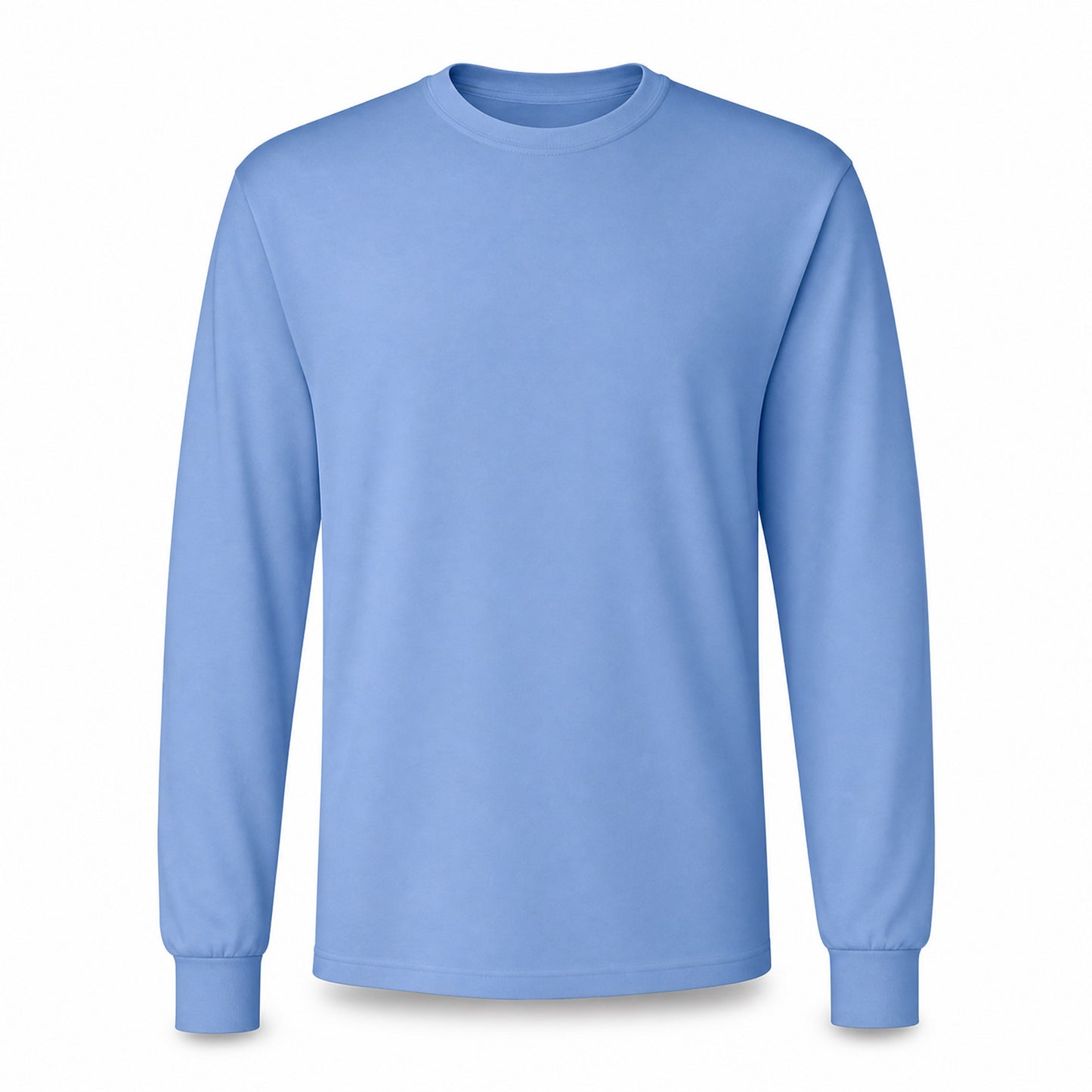 Custom Classic Long Sleeve T-Shirt in Columbia Blue | Merchcraft