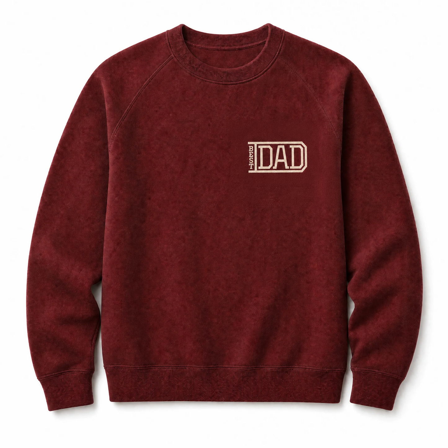 Father's Day Crewneck for Dad — "Best Dad" Design | Vintage Fleece