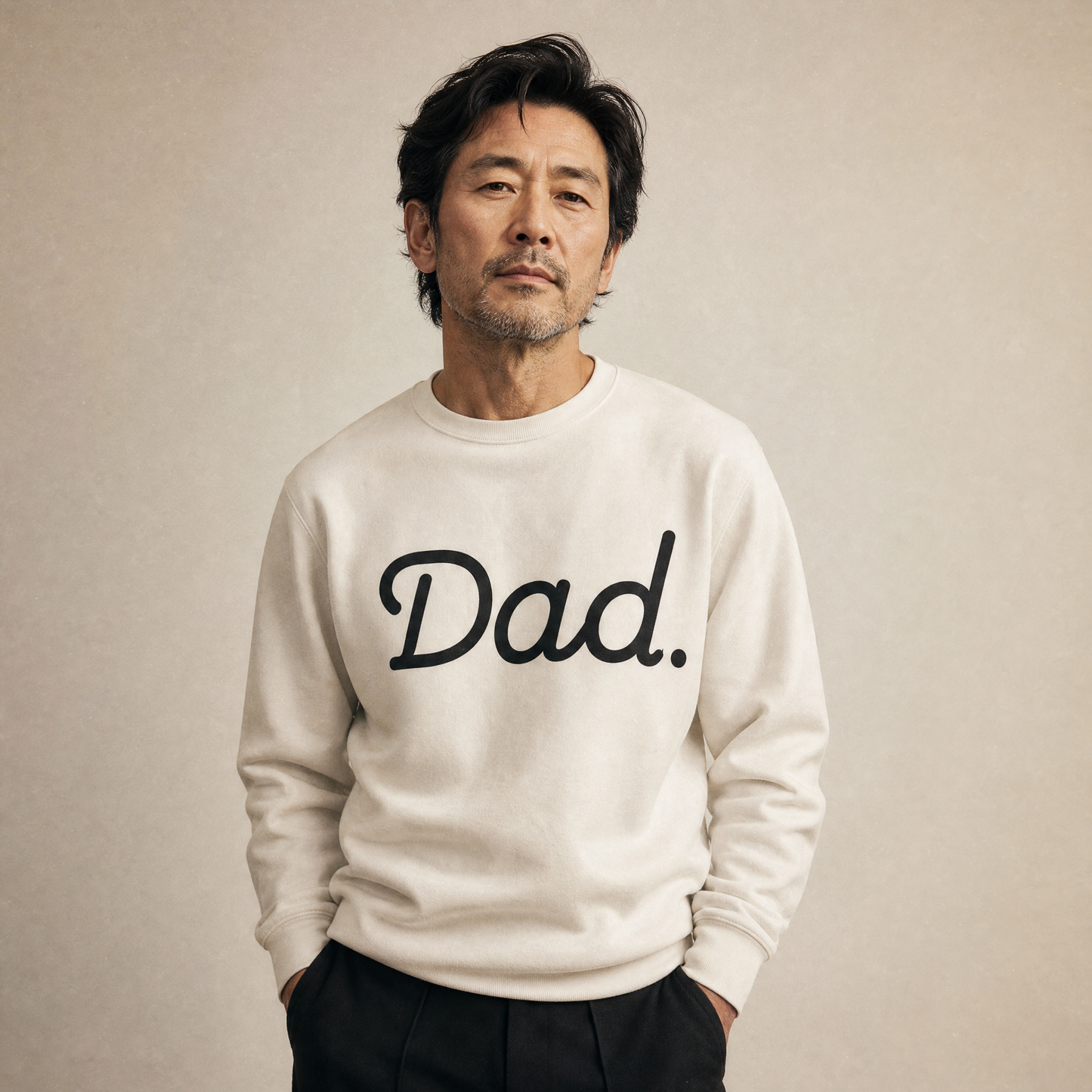 Father's Day Crewneck for Dad — "Dad" Print | Classic Fleece