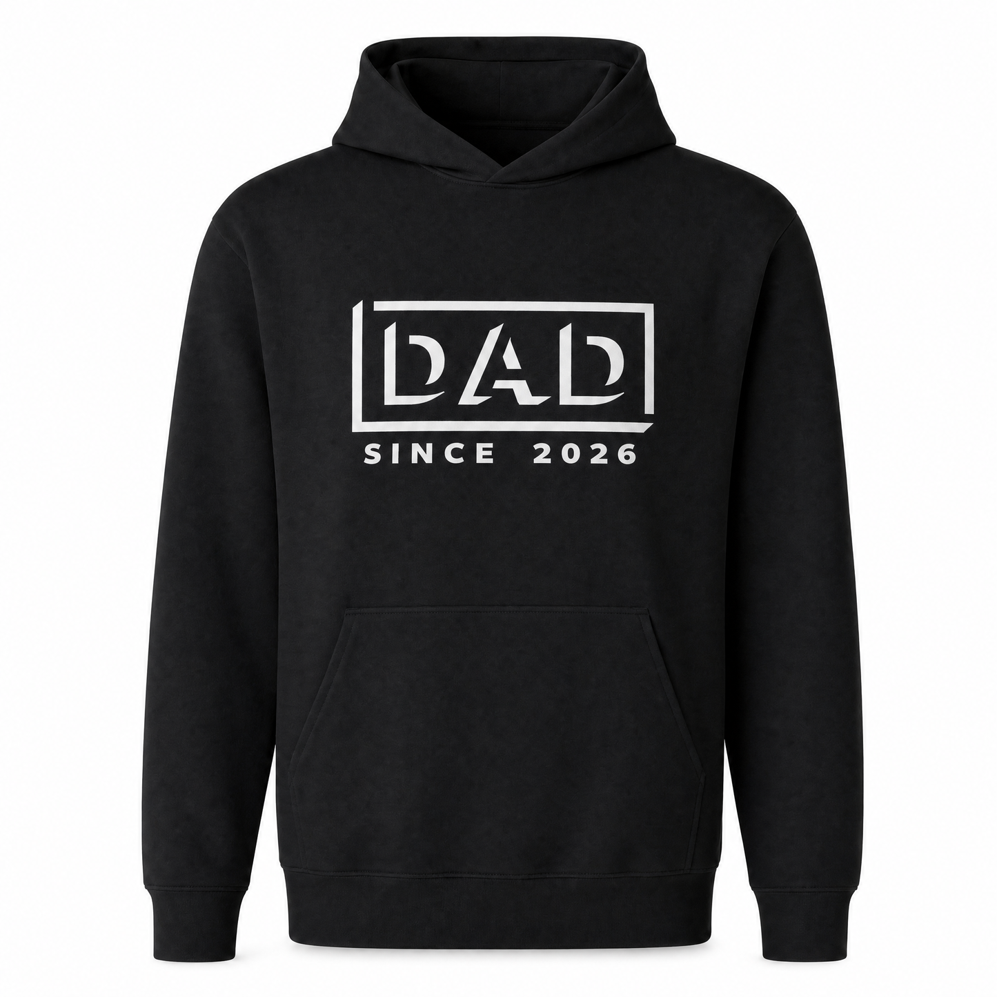 Custom Hoodie for Dad — "Dad" Print | Customize Year | Classic Fleece | Father's Day Gift