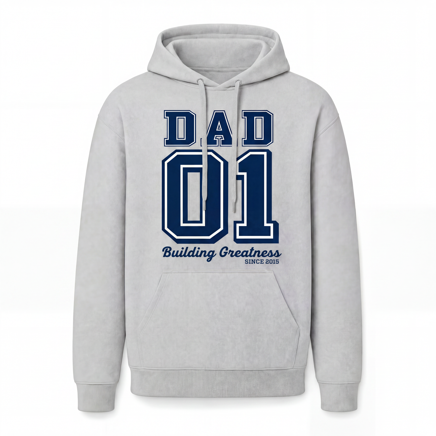 Custom Hoodie for Dad — "Dad 01" Dallas Football Print | Customize Year | Classic Fleece | Father's Day Gift