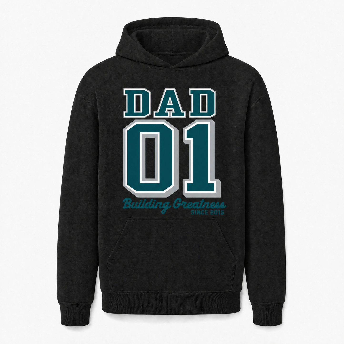 Custom Hoodie for Dad — "Dad 01" Philadelphia Football Print | Customize Year | Classic Fleece | Father's Day Gift