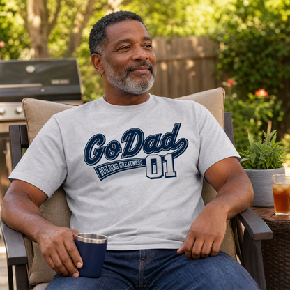 Father's Day Gift "Go Dad" Print | Sustainable T-Shirt