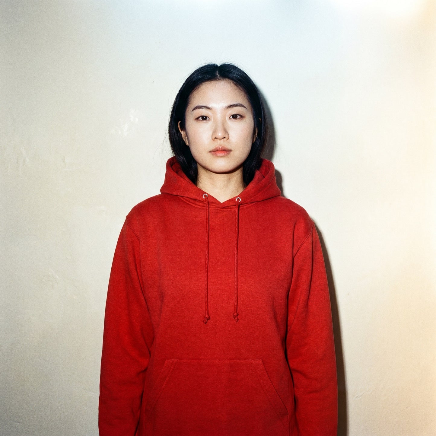 Custom Fleece Hoodie Sweater – Model Photo | Merchcraft
