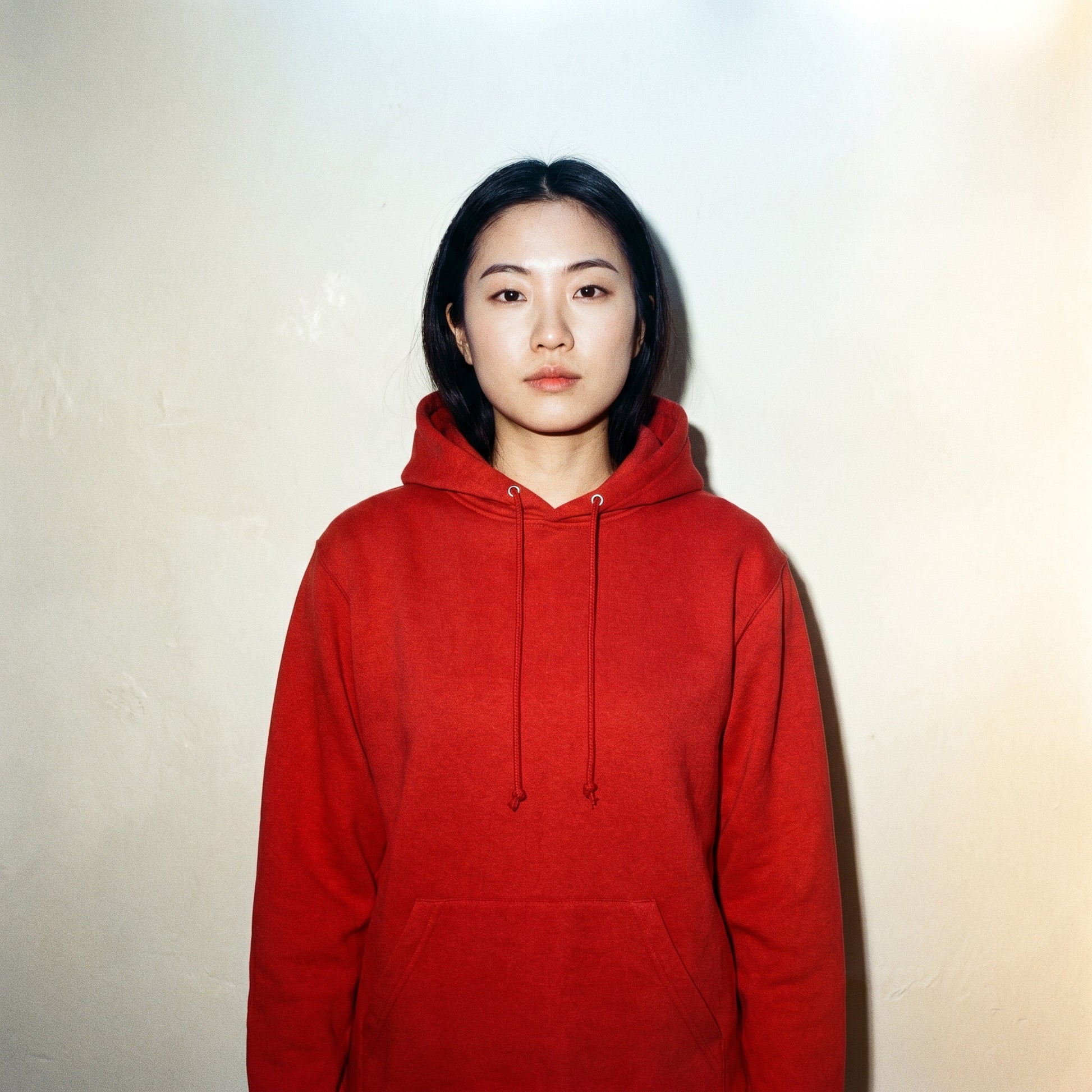 Custom Fleece Hoodie Sweater – Model Photo | Merchcraft