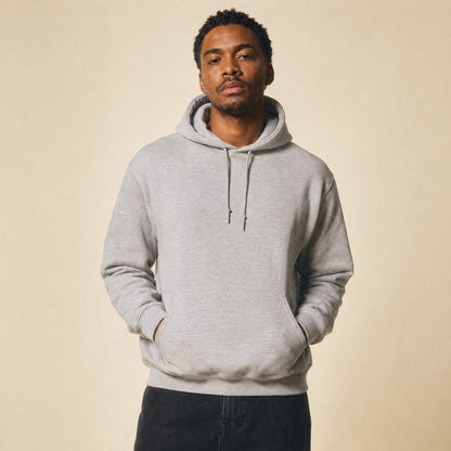 Custom Fleece Hoodie Sweater – Model Photo | Merchcraft