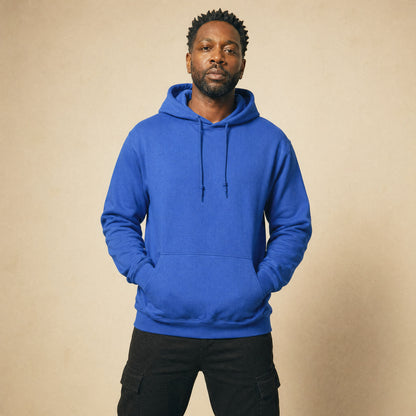 Custom Fleece Hoodie Sweater – Model Photo | Merchcraft