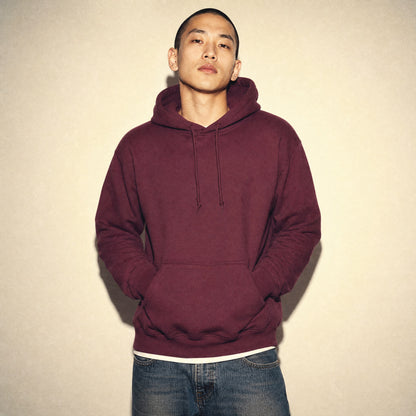 Custom Fleece Hoodie Sweater – Model Photo | Merchcraft