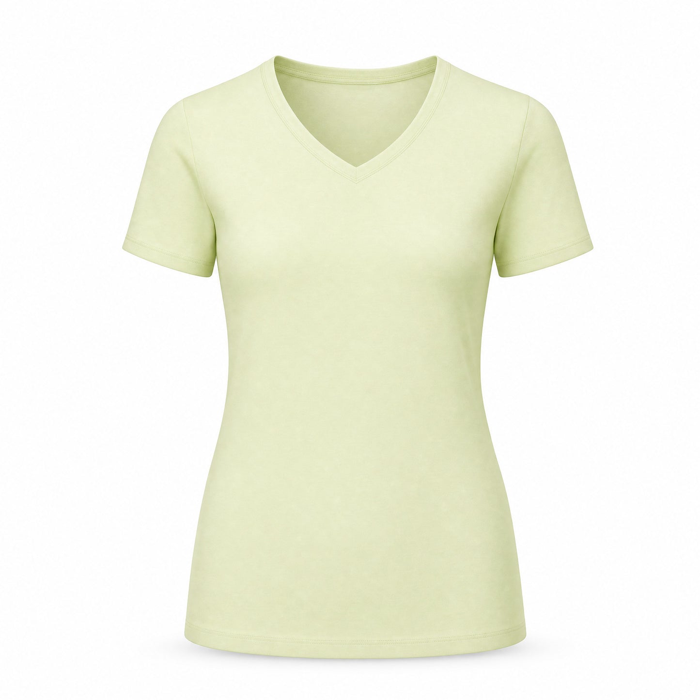 Custom Classic V-Neck T-Shirt Slim Fit in Matcha | Merchcraft