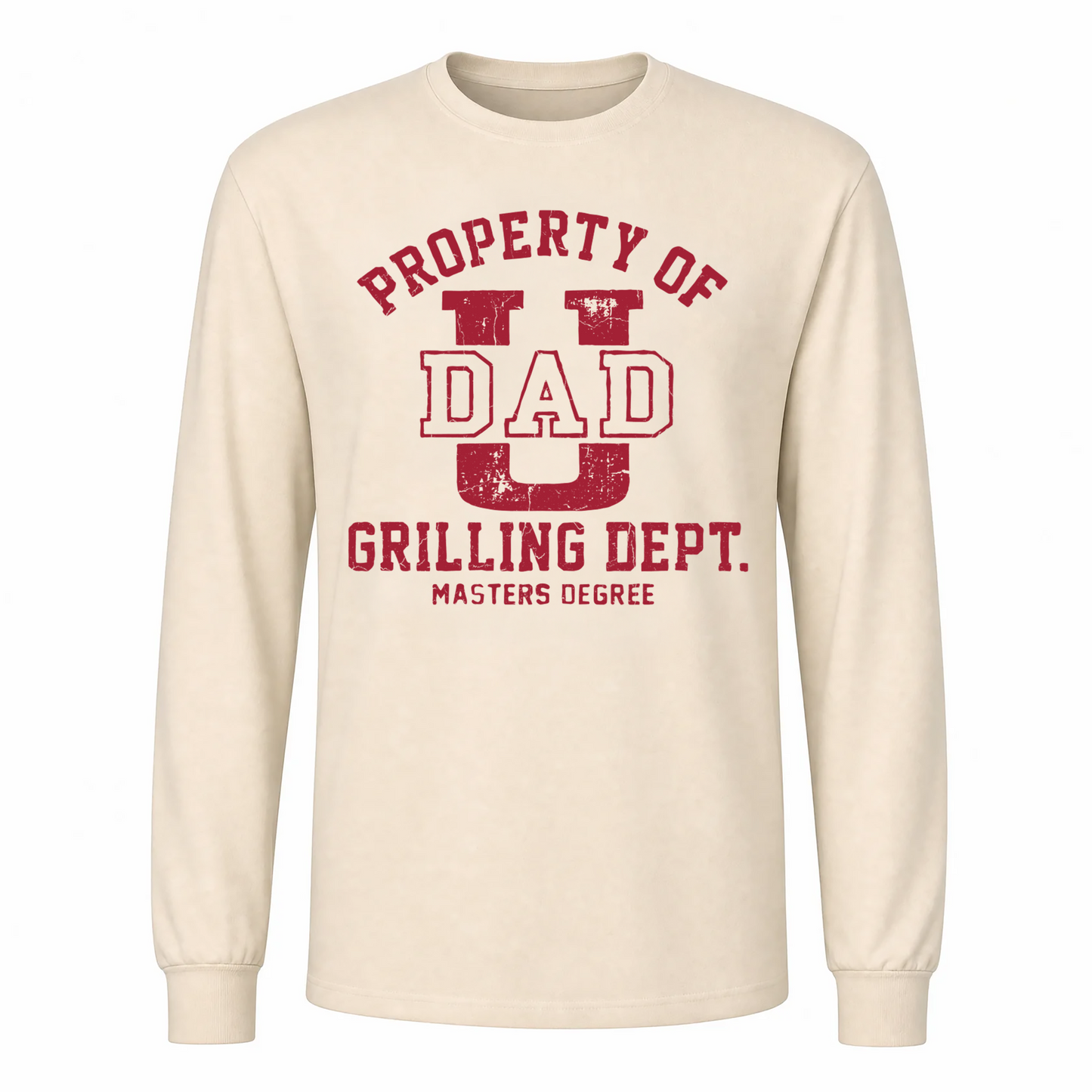 Father's Day Gift "Dad U" Print | Stone | Classic Long Sleeve T-Shirt